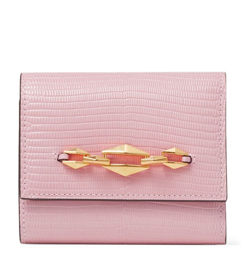 Jimmy Choo Jimmy Choo Croc-Embossed Leather Marinda Wallet