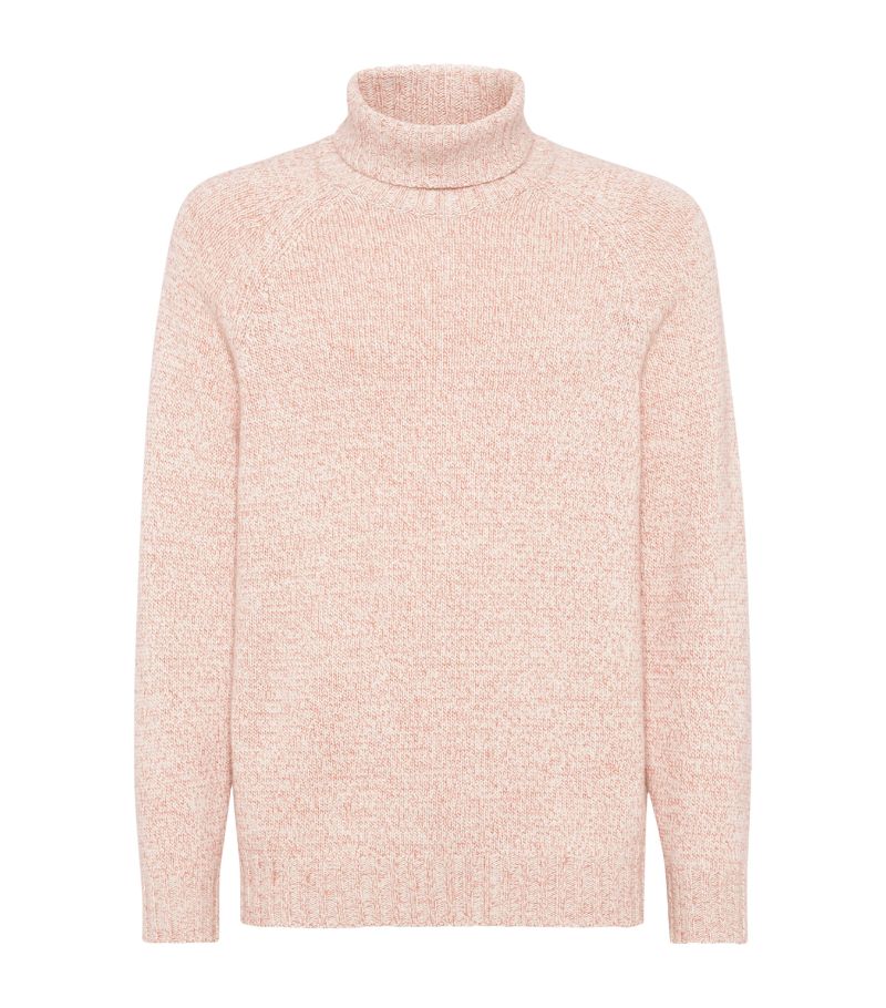 Brunello Cucinelli Brunello Cucinelli Mouliné Cashmere Rollneck Sweater