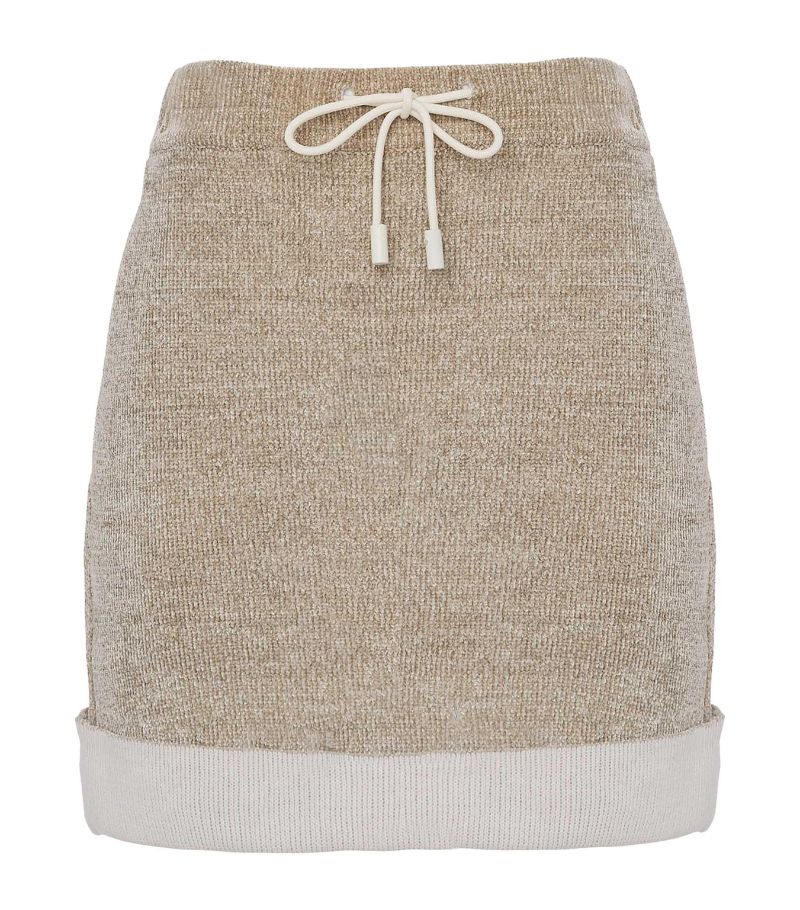 Jw Anderson Jw Anderson Wool-Blend Chenille Mini Skirt