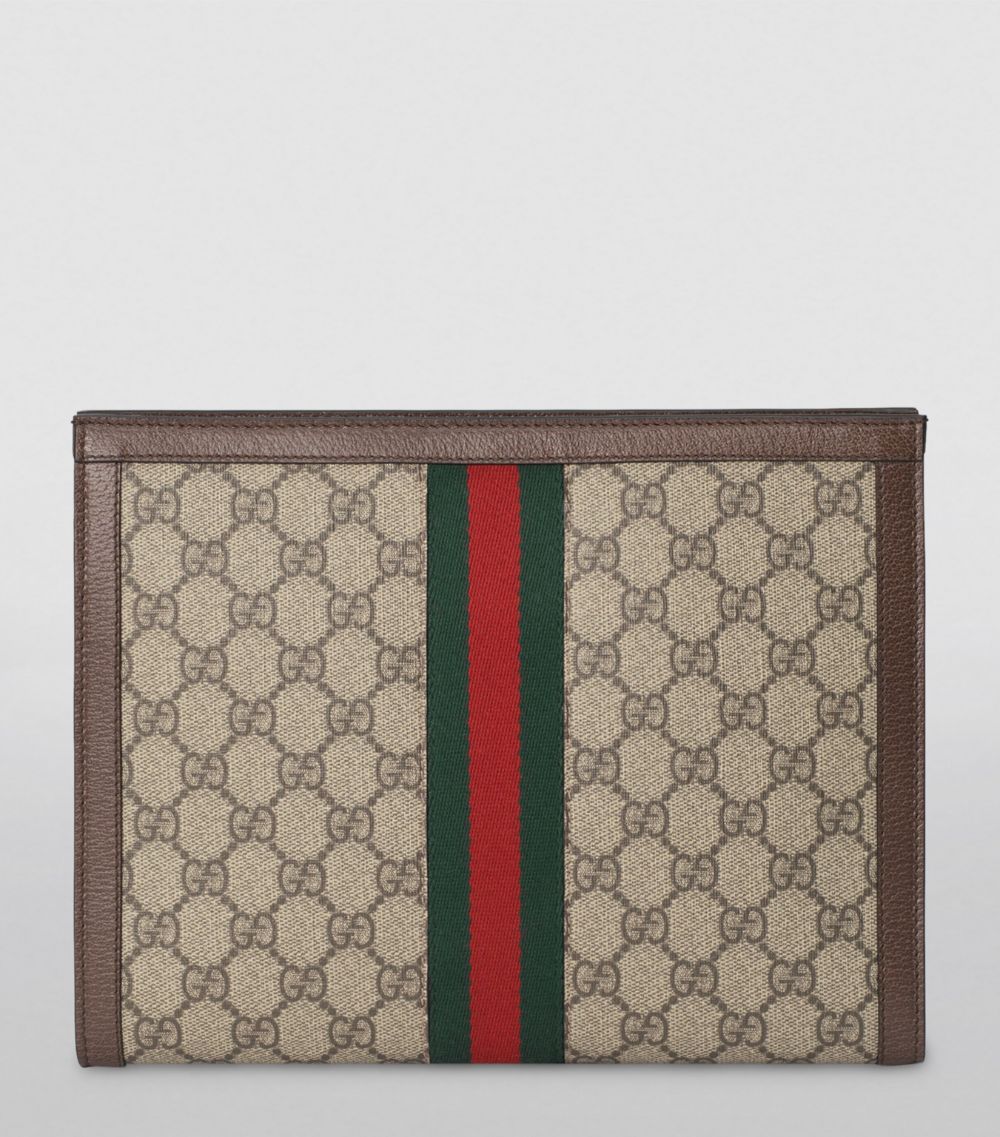 Gucci Gucci Canvas Ophidia Gg Clutch Bag