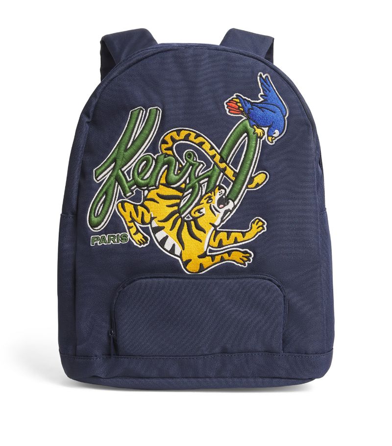 Kenzo Kids Kenzo Kids Embroidered Tiger Logo Backpack