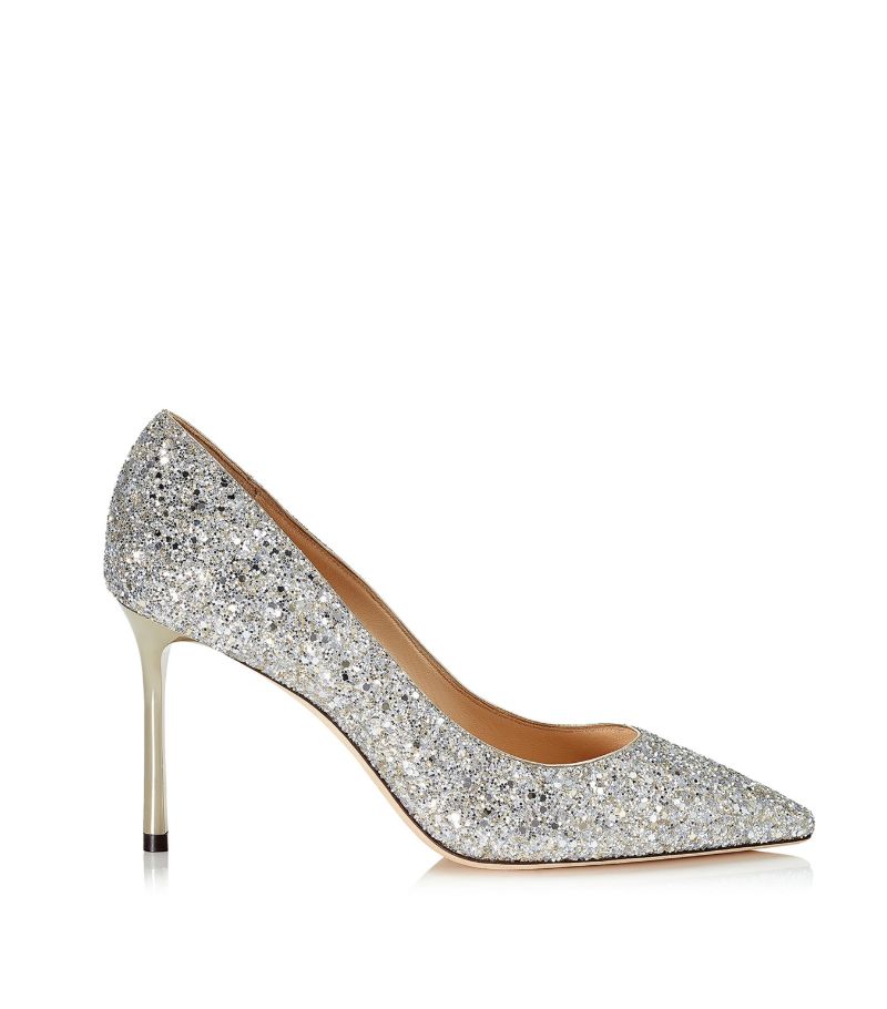 Jimmy Choo Jimmy Choo Romy 85 Glitter Pumps