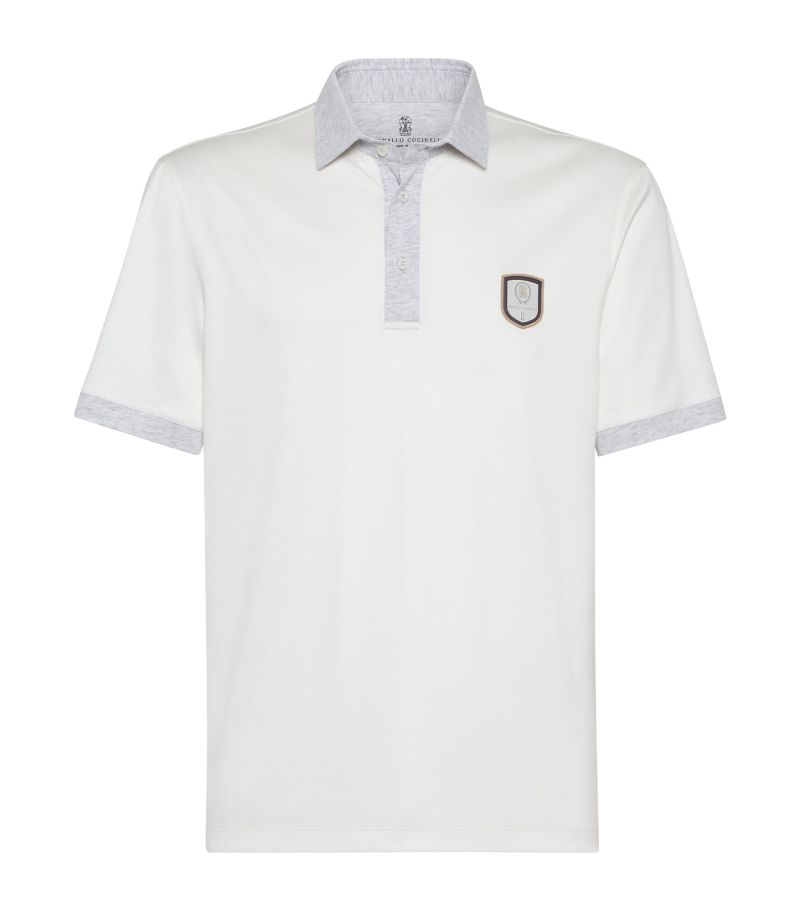 Brunello Cucinelli Brunello Cucinelli Tennis Badge Polo Shirt