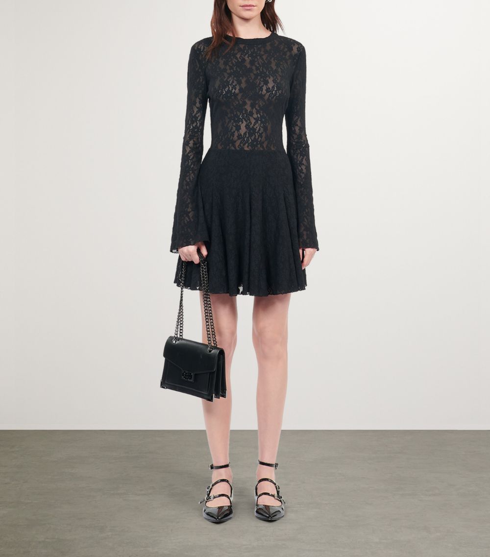 The Kooples The Kooples Lace Skater Mini Dress