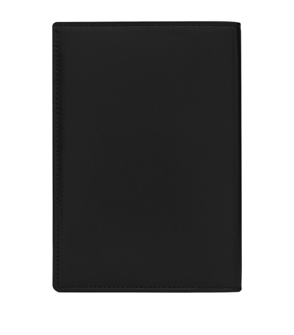 Saint Laurent Saint Laurent Leather Monogram Passport Holder