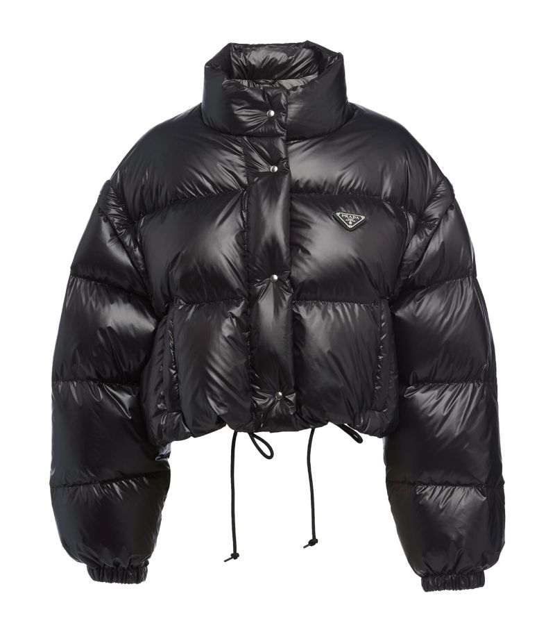 Prada Prada Crop Re-Nylon Puffer Jacket