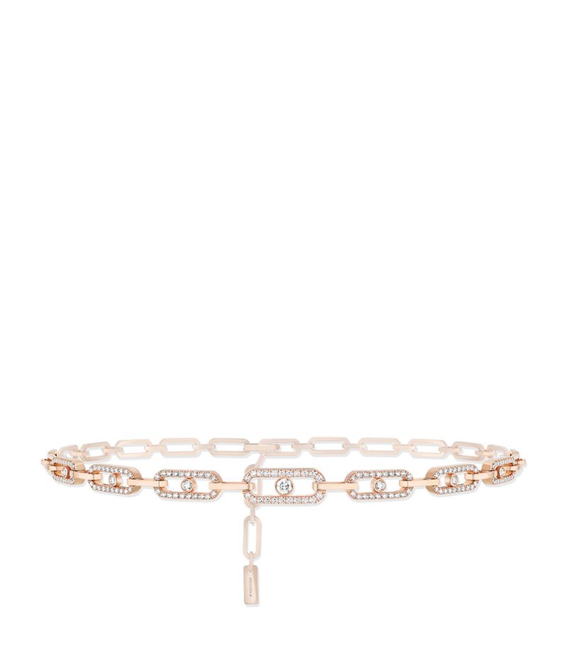 Messika Messika Rose Gold And Diamond Move Link Multi Choker