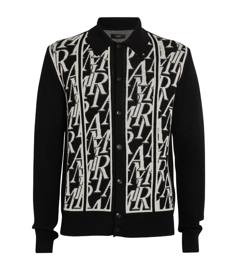 Amiri Amiri Wool Logo Cardigan