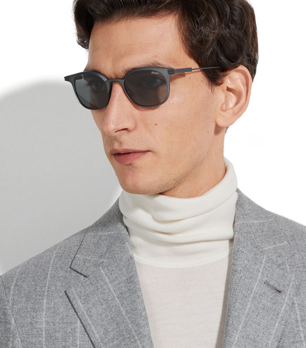 zegna Zegna Aluminium Sunglasses