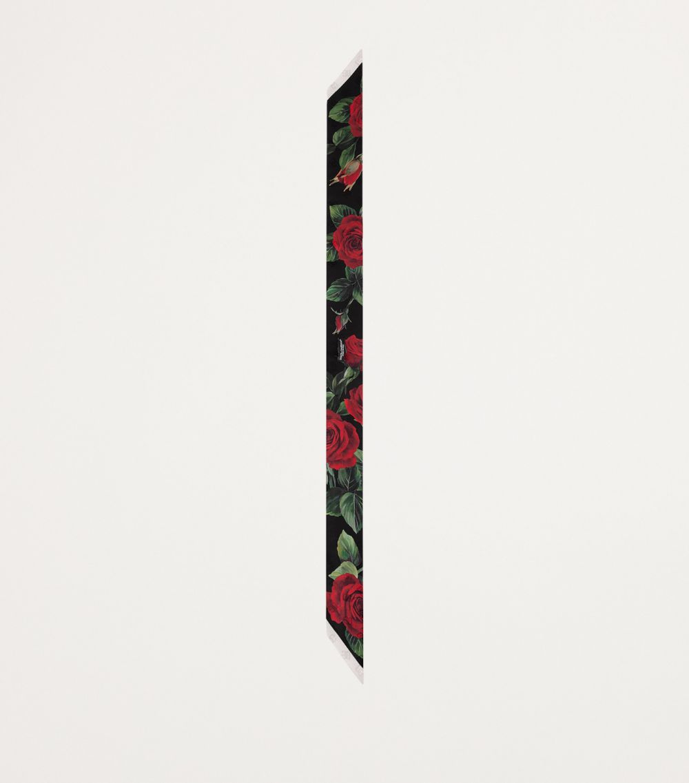 Dolce & Gabbana Dolce & Gabbana Rose Print Headscarf