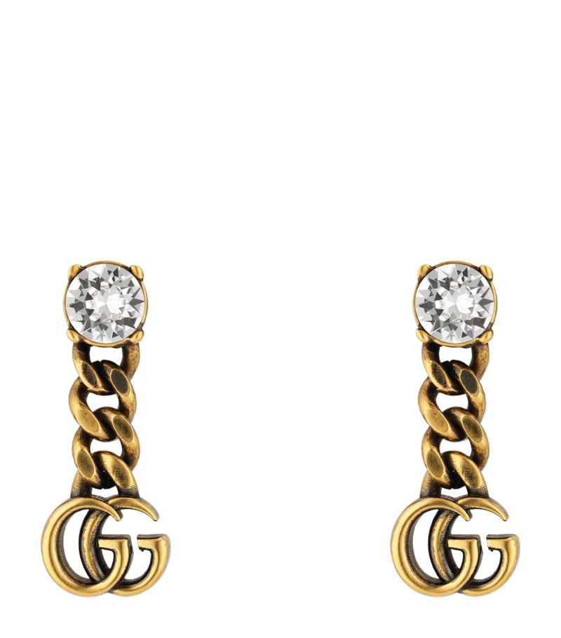 Gucci Gucci Crystal Double G Earrings