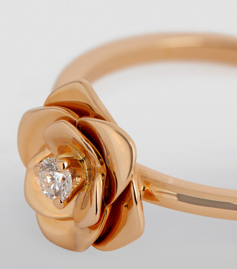 Piaget Piaget Rose Gold and Diamond Rose Ring