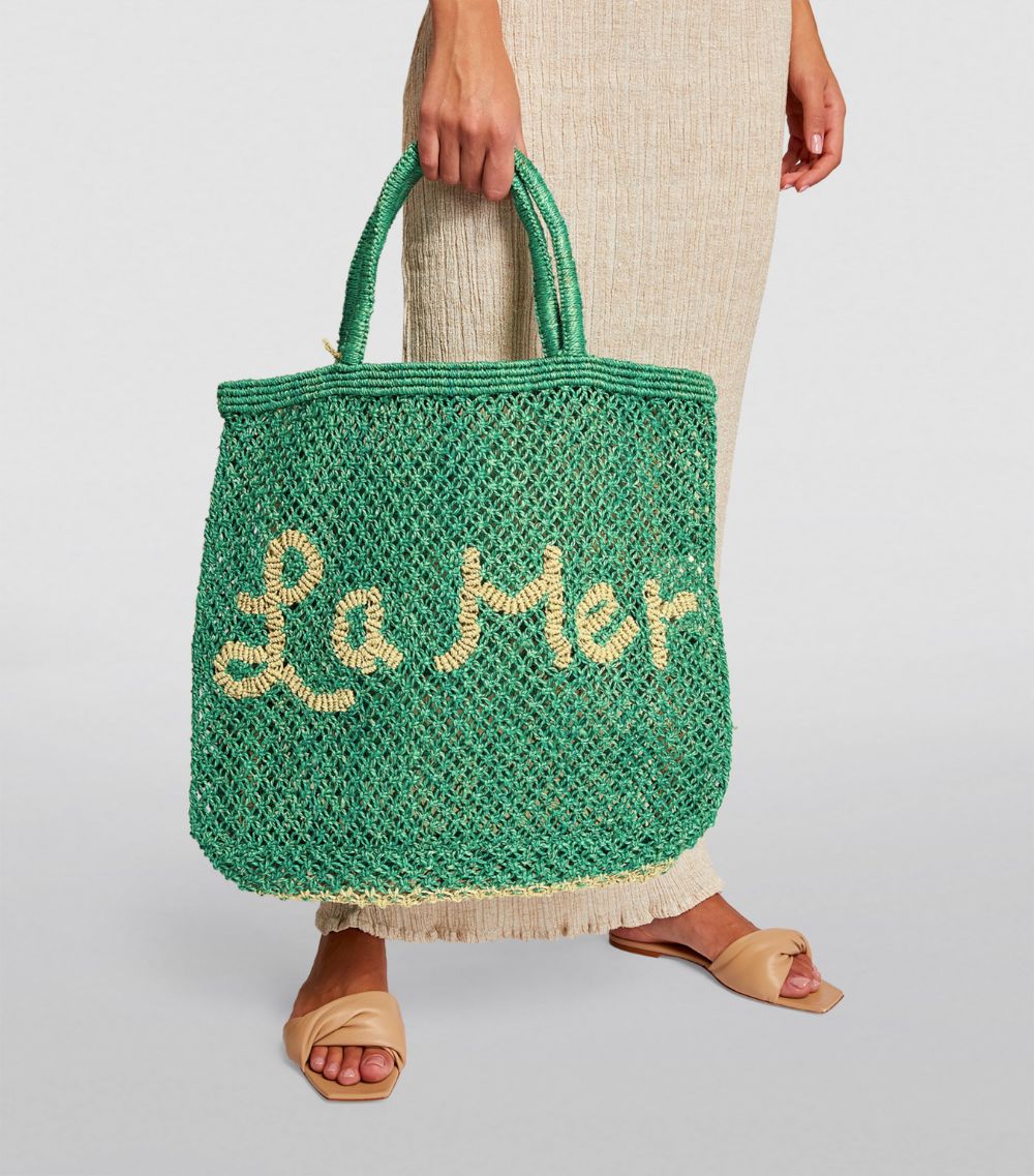 The Jacksons The Jacksons Large Woven La Mer Tote Bag