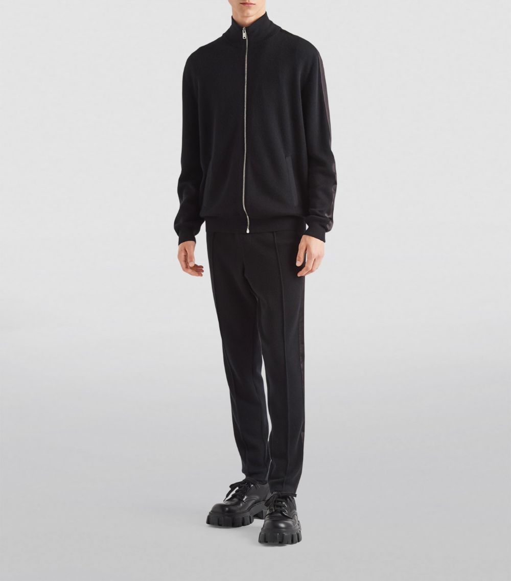 Prada Prada Cashmere Zip-Up Cardigan