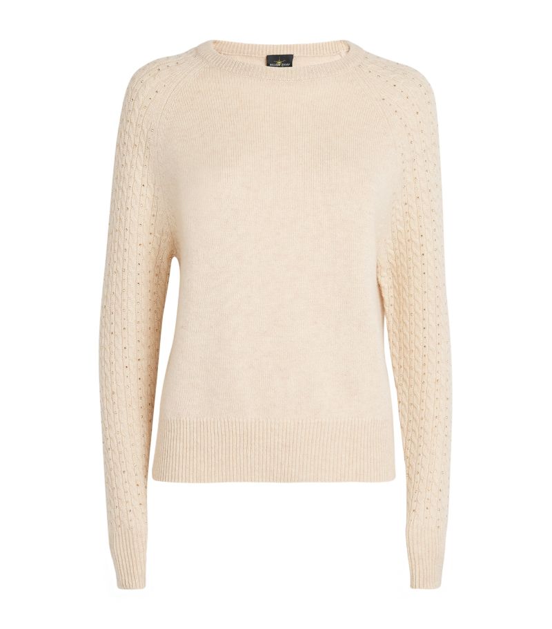 William Sharp William Sharp Cashmere Embellished-Sleeve Sweater