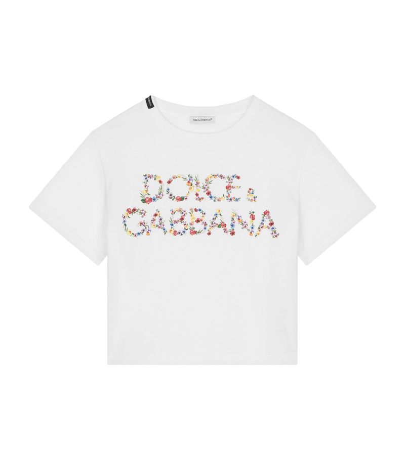 Dolce & Gabbana Dolce & Gabbana Kids Cotton Logo T-Shirt (2-6 Years)