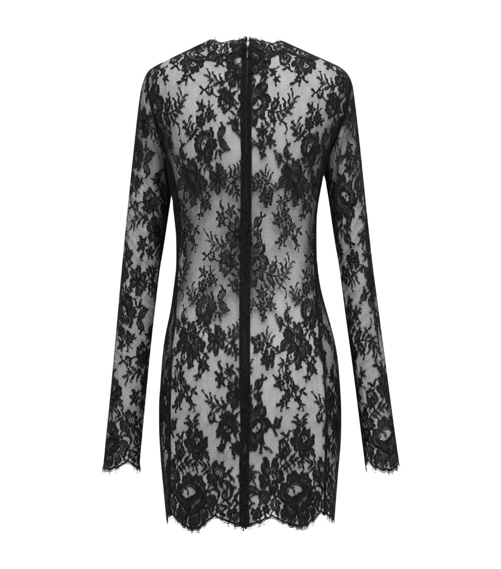 Saint Laurent Saint Laurent Lace Mini Dress