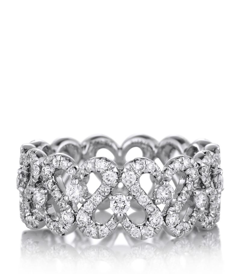 De Beers Jewellers De Beers Jewellers White Gold And Diamond Swan Ring