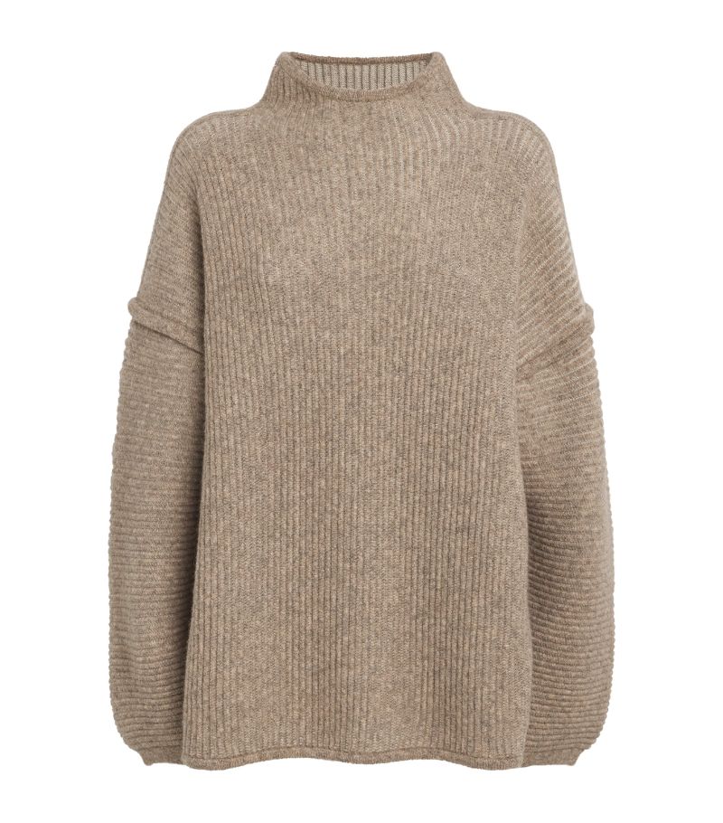 Lauren Manoogian Lauren Manoogian Merino Wool-Alpaca Mock-Neck Sweater