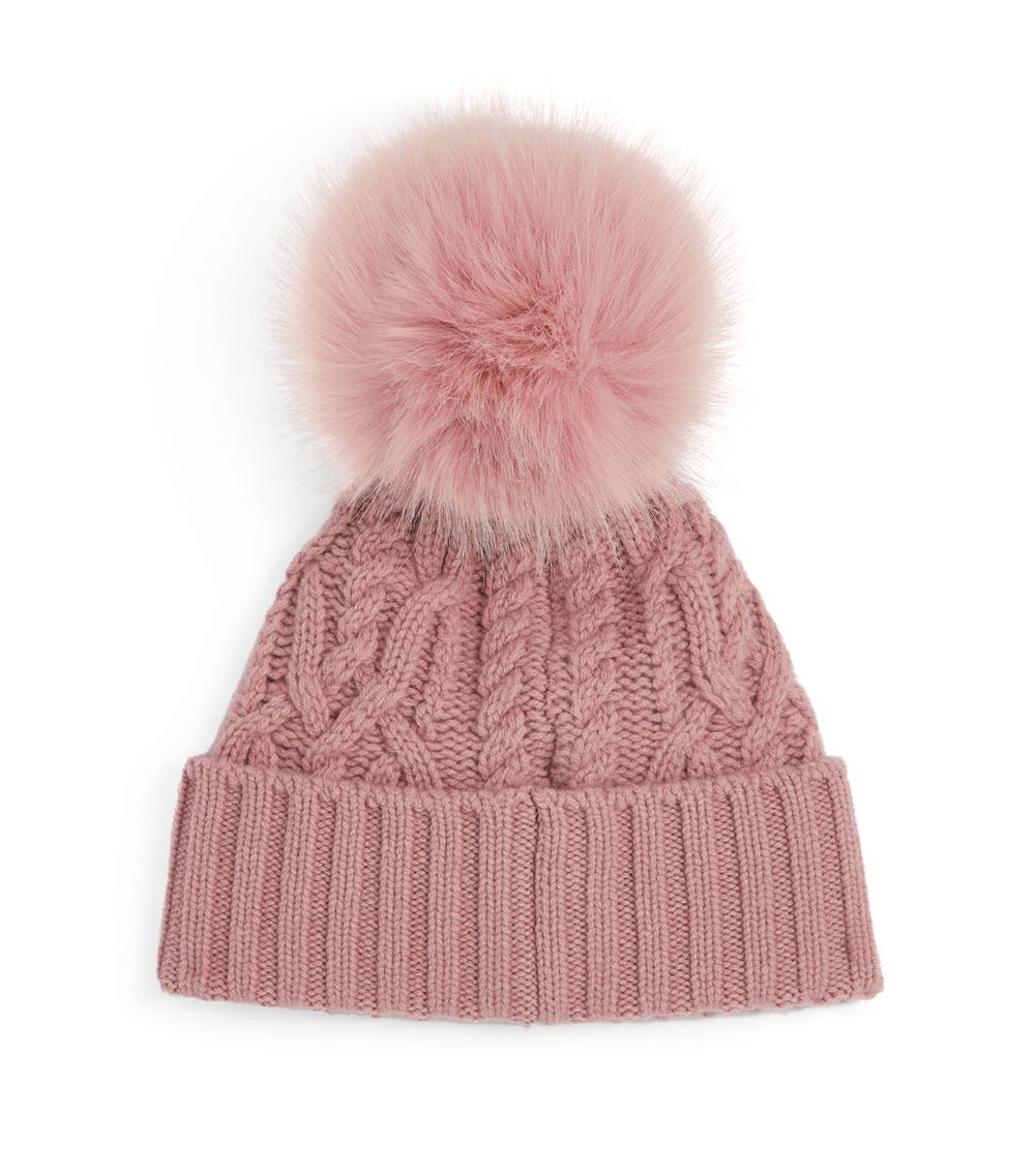 Moncler Moncler Wool-Cashmere Pom-Pom Beanie