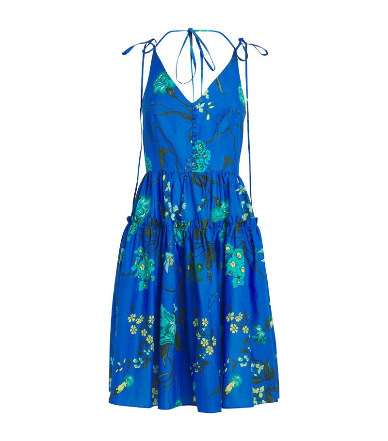 Erdem Erdem Cotton-Linen Floral Mini Dress