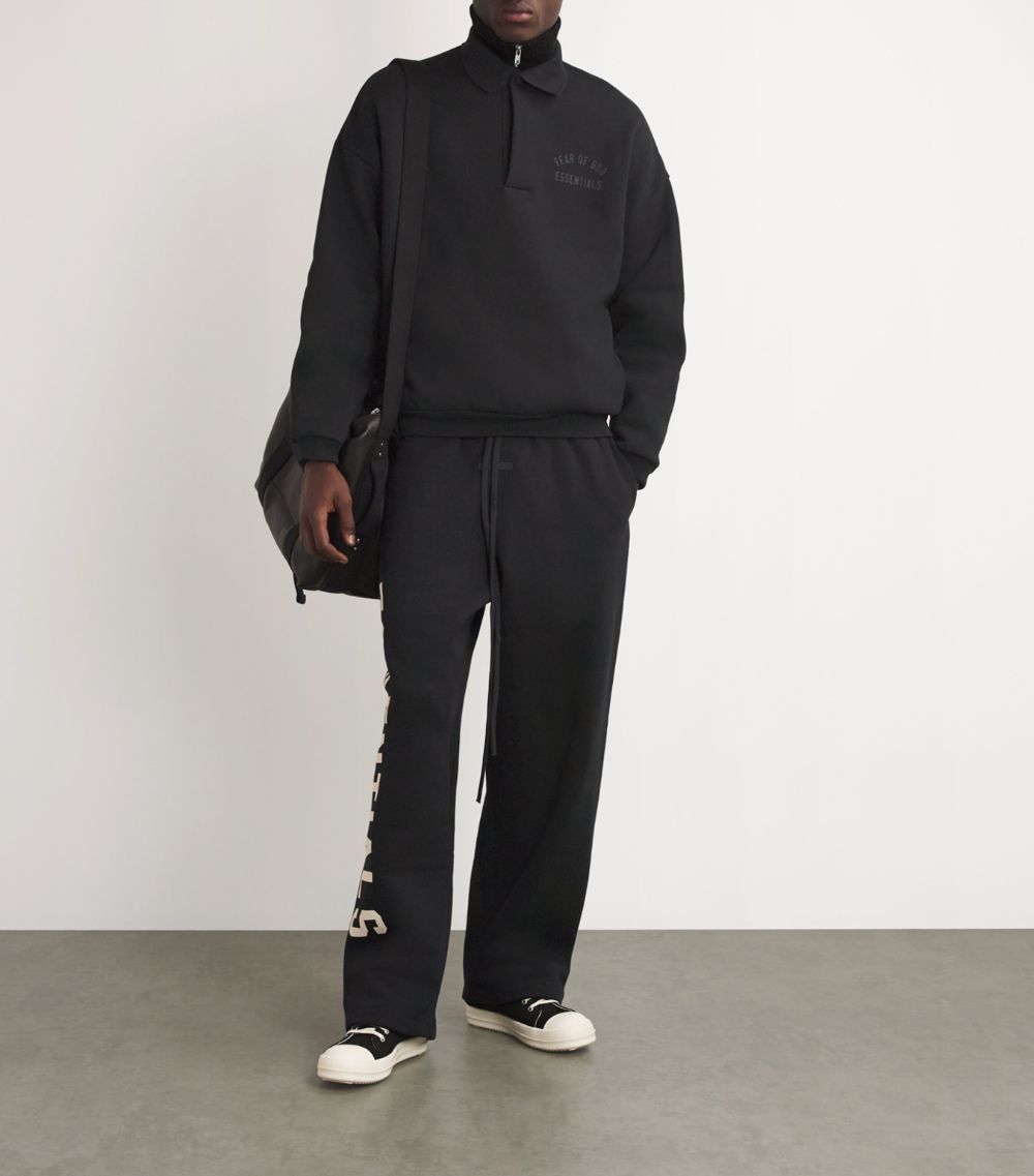 Fear Of God Essentials Fear Of God Essentials Oversized Polo Logo Fleece