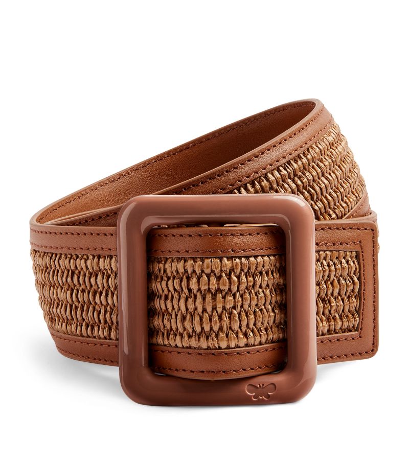 Weekend Max Mara Weekend Max Mara Raffia-Leather Belt