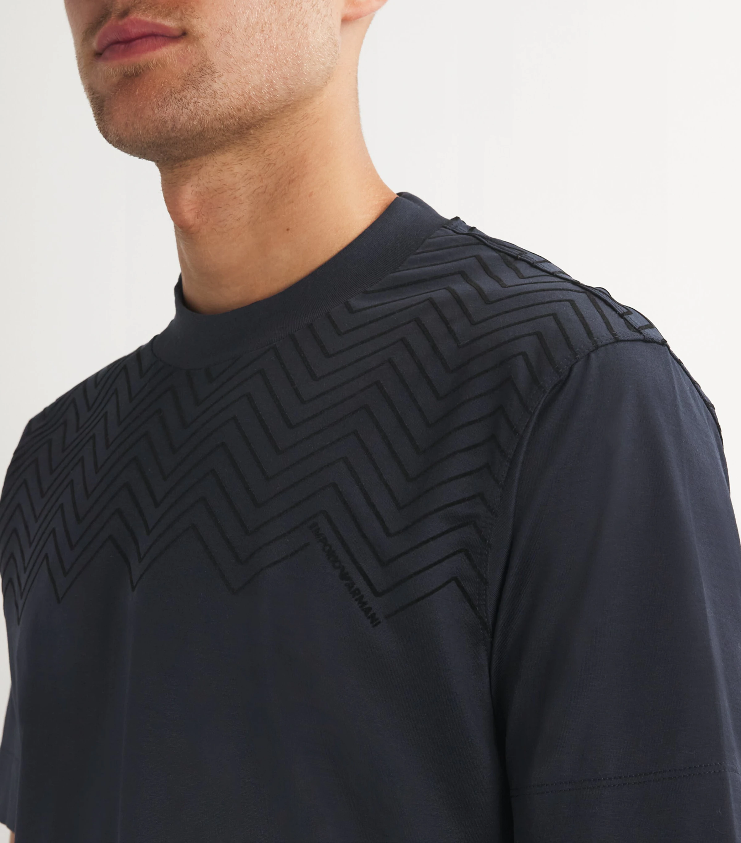 Emporio Armani Emporio Armani Chevron Pattern T-Shirt