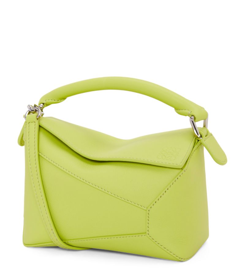 Loewe Loewe X Paula'S Ibiza Mini Leather Puzzle Edge Top-Handle Bag