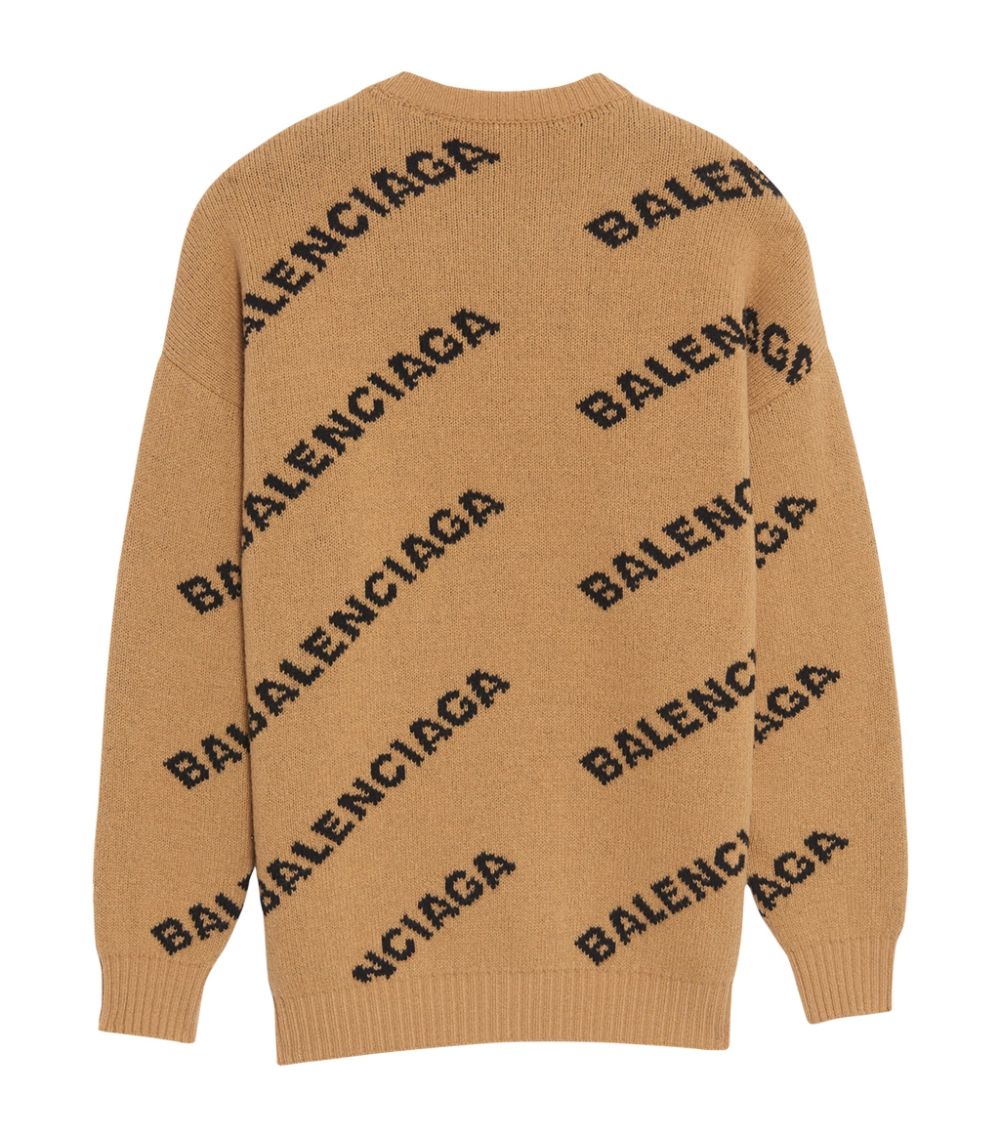 Balenciaga Balenciaga Wool Logo Sweater