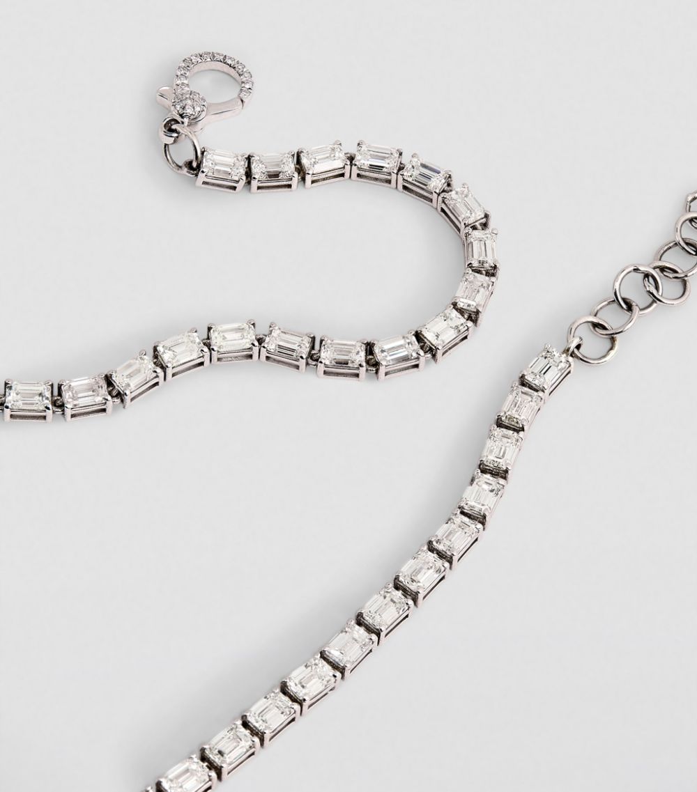 Shay SHAY White Gold and Diamond Tennis Necklace