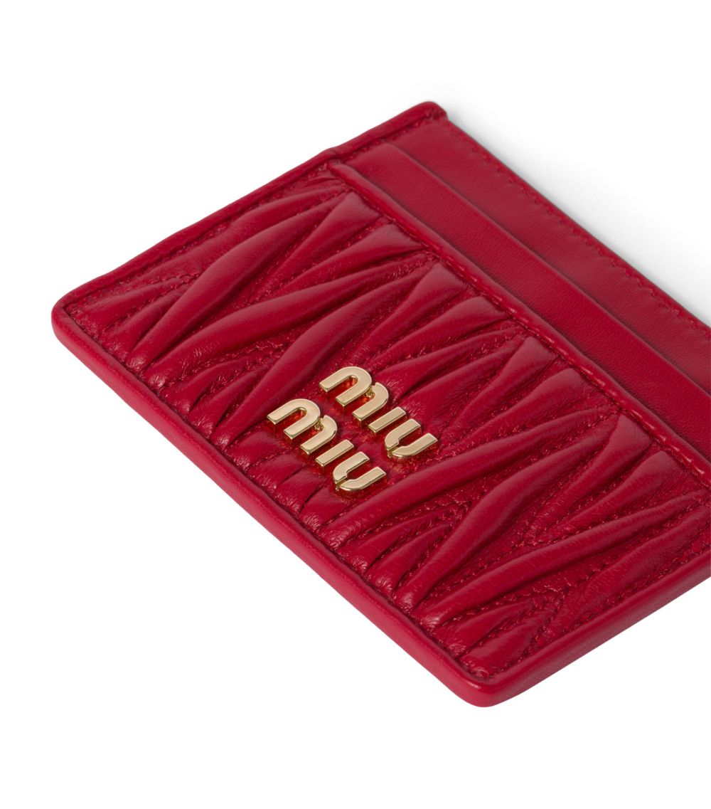 Miu Miu Miu Miu Leather Matelassé Card Holder