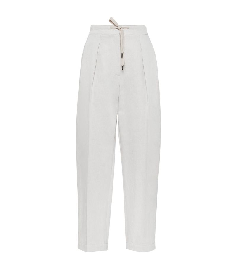 Brunello Cucinelli Brunello Cucinelli Drawstring Tailored Trousers