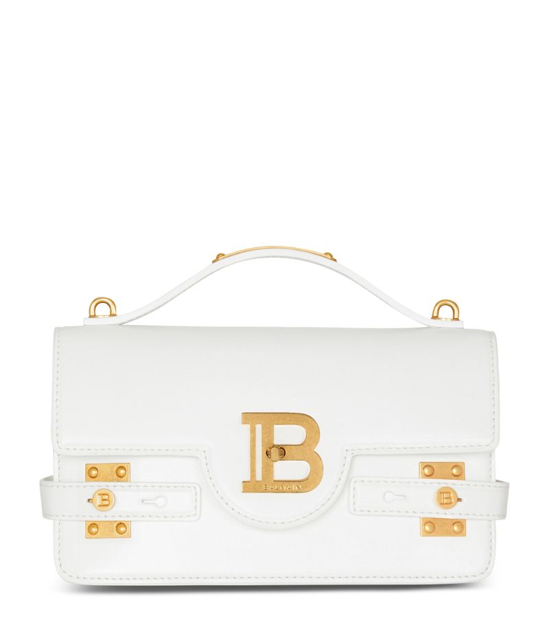 Balmain Balmain Leather B-Buzz 24 Top-Handle Bag