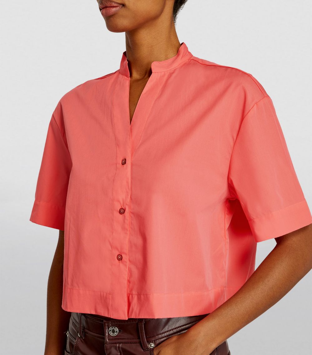 Max & Co. Max & Co. Cotton Poplin Cropped Shirt