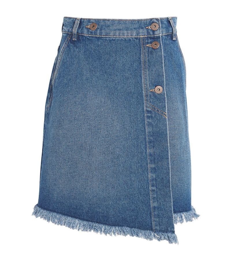 Weekend Max Mara Weekend Max Mara Denim Wrap Mini Skirt