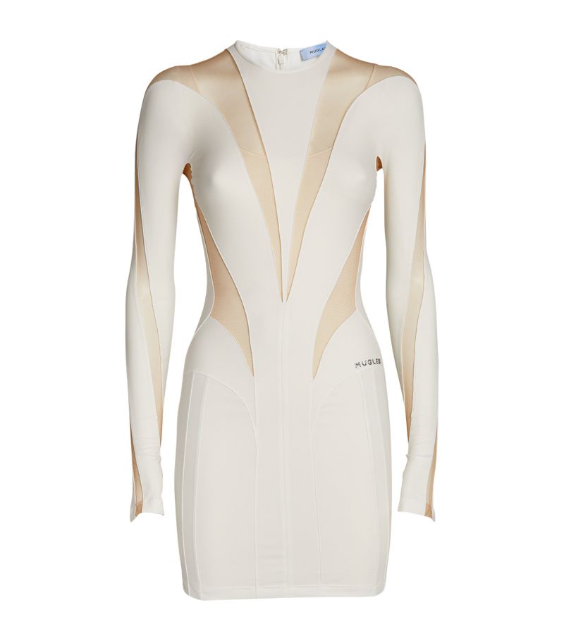 Mugler Mugler Panelled Mini Dress