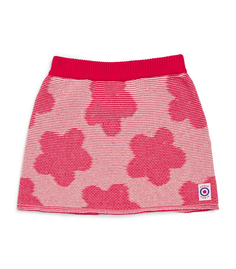 Kenzo Kids Kenzo Kids Cotton Flower Skirt (2-14 Years)