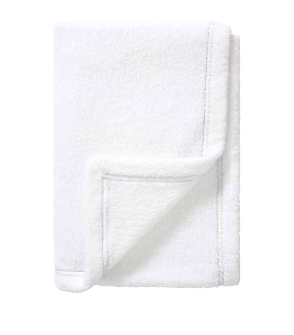 Yves Delorme Couture Yves Delorme Couture Duetto Blanc Bath Towel (75Cm X 130Cm)