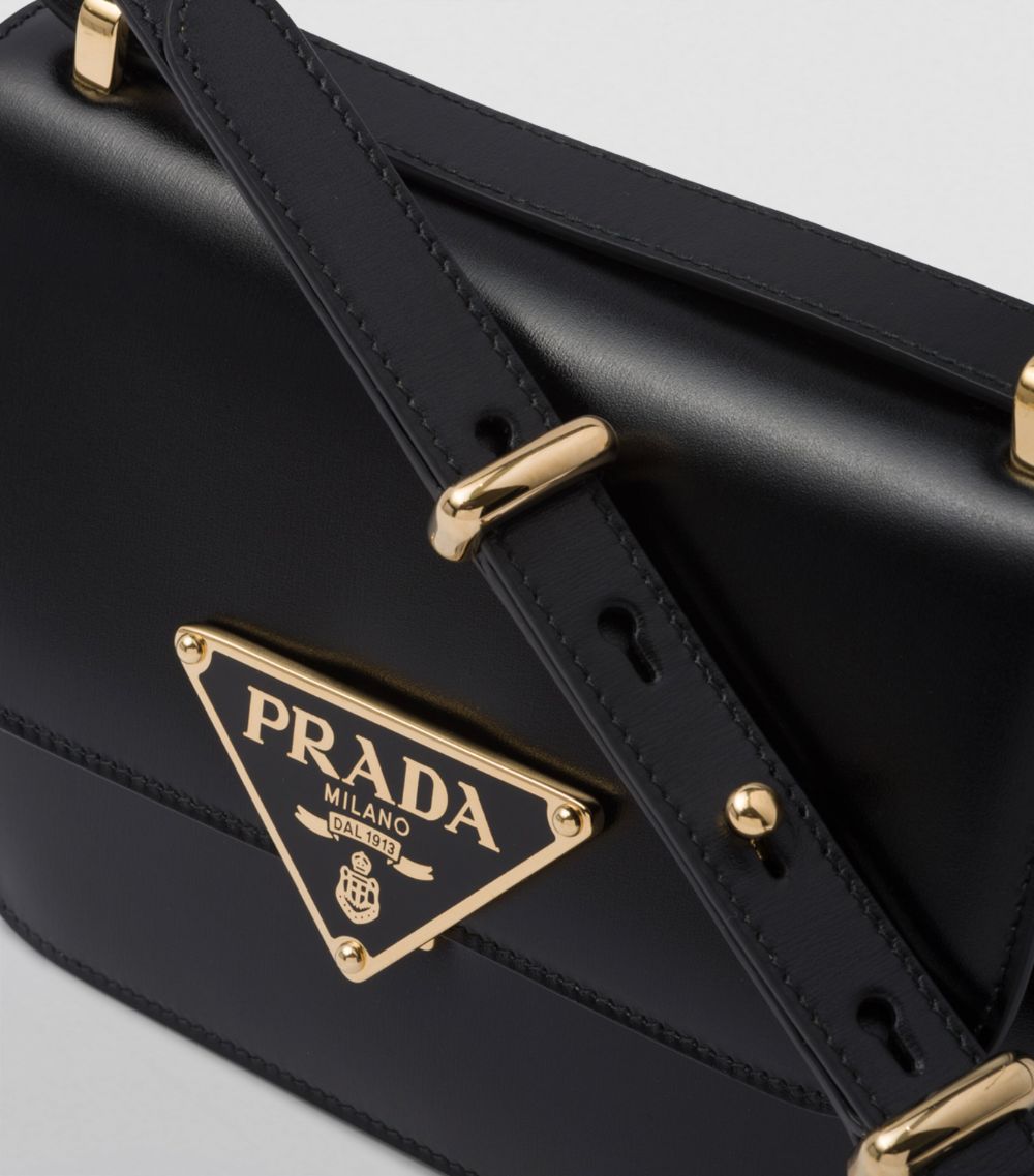 Prada Prada Leather Emblème Cross-Body Bag