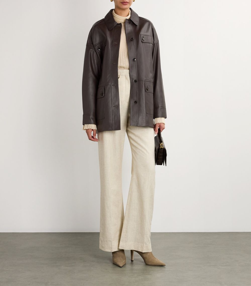 Yves Salomon Yves Salomon Nappa Lambskin Safari Jacket