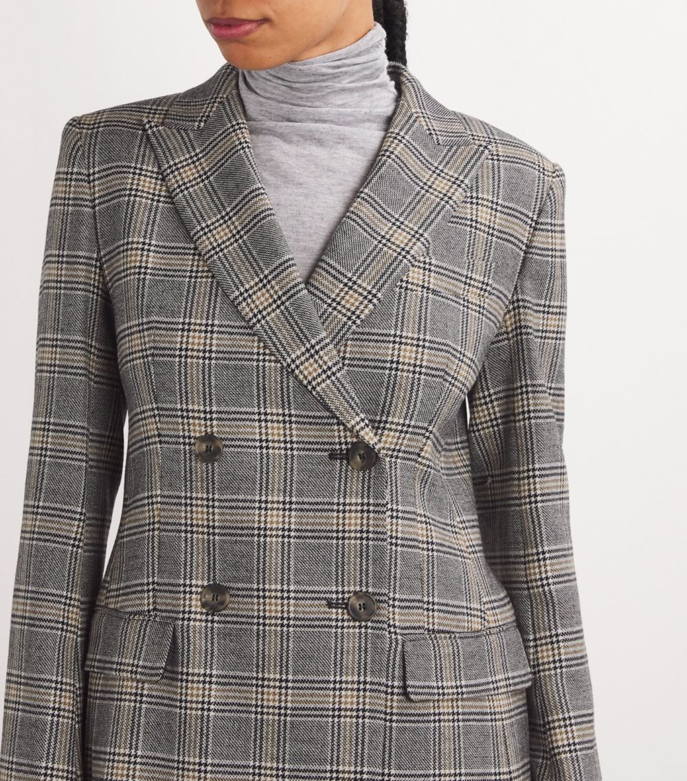 Weekend Max Mara Weekend Max Mara Virgin Wool Check Blazer