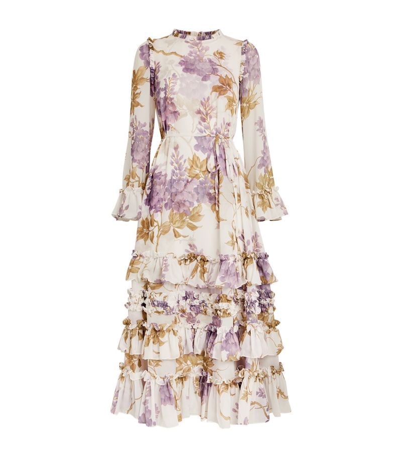 Needle & Thread Needle & Thread Chiffon Wisteria Midi Dress