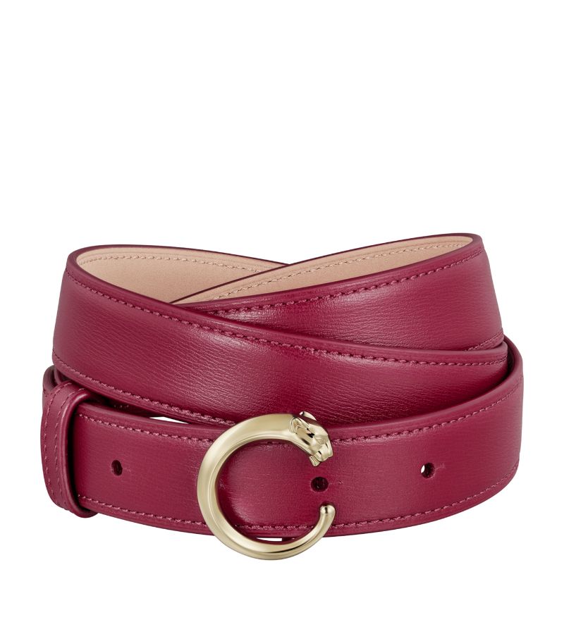 Cartier Cartier Leather Panthère De Cartier Belt