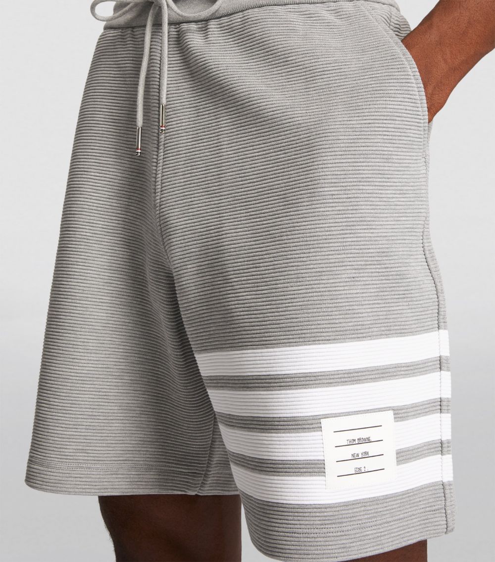 Thom Browne Thom Browne Ribbed 4-Bar Shorts