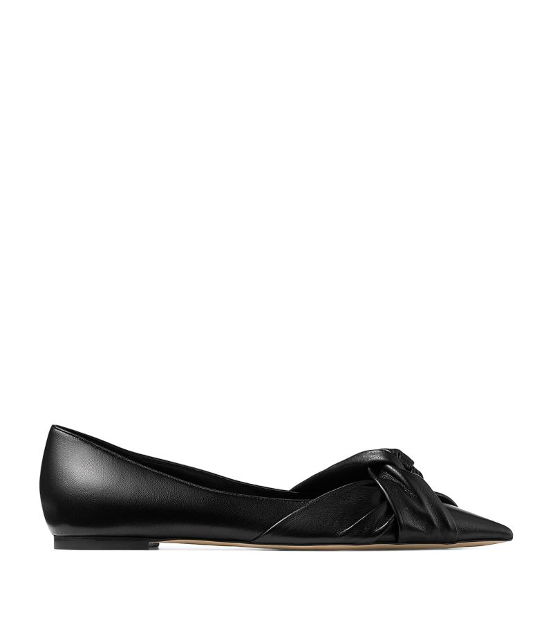 Jimmy Choo Jimmy Choo Hedera Leather Ballet Flats