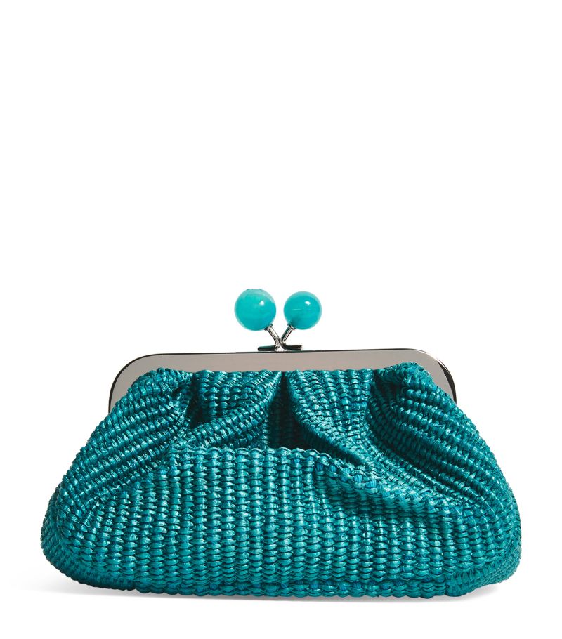 Weekend Max Mara Weekend Max Mara Small Raffia Effect Pasticcino Clutch Bag