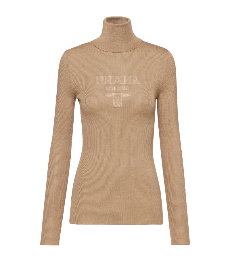 Prada Prada Wool Logo Rollneck Sweater