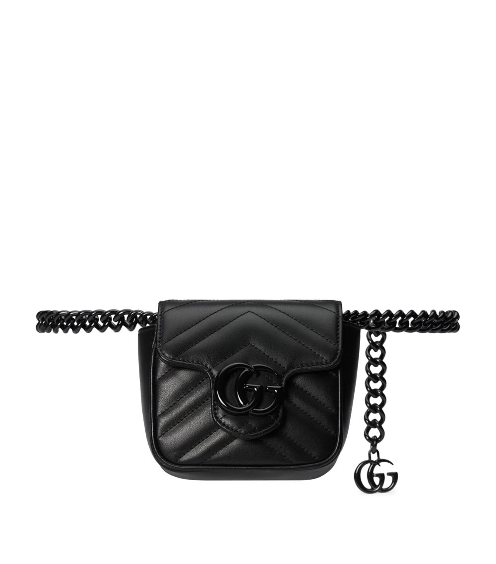 Gucci Gucci Leather Gg Marmont Belt Bag