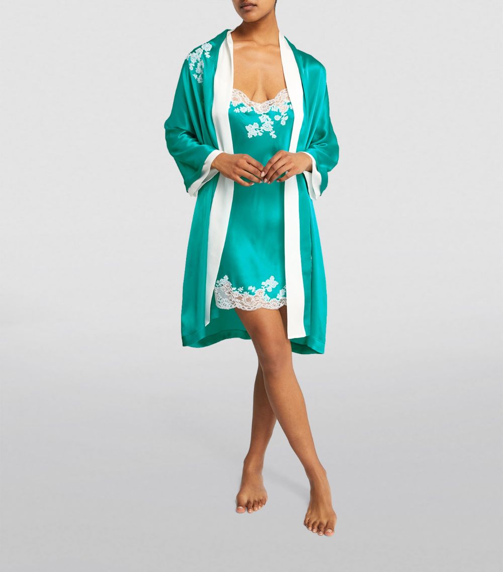 Carine Gilson Carine Gilson Silk Kimono Robe